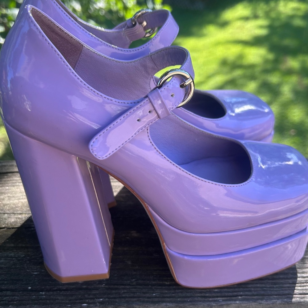 Jeffrey Campbell Chillin Platform Mary Jane 6 Lavender Lilac Bratz Retro Y2K - Picture 11 of 11